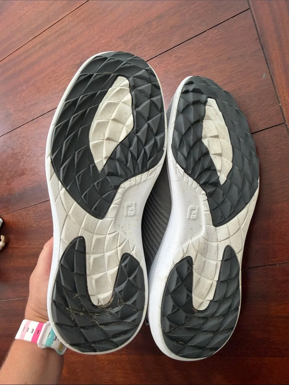 Men's Gray Footjoy Spikeless Golf Shoes